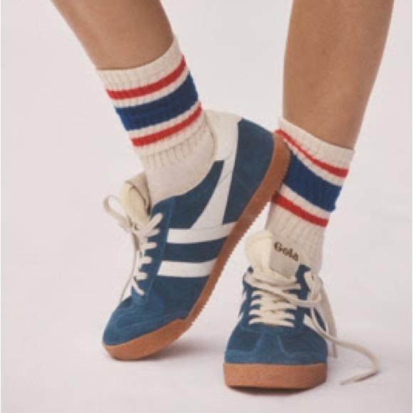 Gola Shoes - Gola Blue and White Women's Sneakers